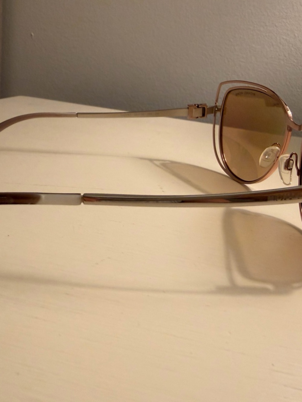 MICHAEL Michael Kors Rose Gold Frame with Brown Lenses Cat-Eye Sunglasses - Picture 3 of 6